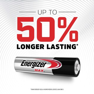 Foto 2 | Batería Alcalina Energizer Max Aaa De 1,5 V, Paquete De 4 - Venta Internacional.