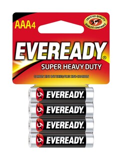 Foto 1 | Batería Eveready Super Heavy Duty Aaa, Paquete De 4 - Venta Internacional.
