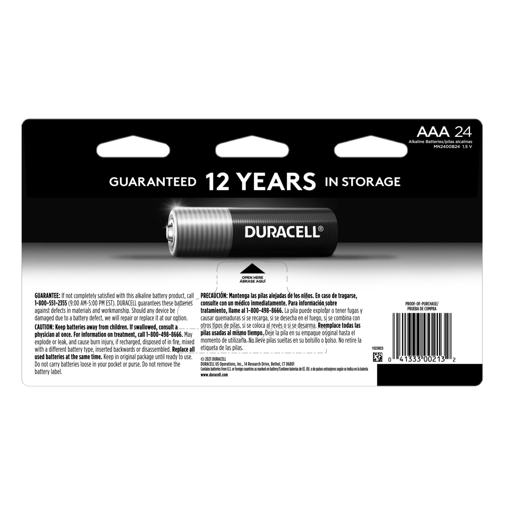 Foto 3 pulgar | Batería Duracell Coppertop Aaa, Paquete De 24 Unidades, Alcalinas - Venta Internacional.