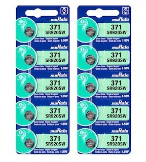 Foto 1 | Batería Murata 371 Sr920sw, 1,55 V, Óxido De Plata (10 X 35 Mah) - Venta Internacional.
