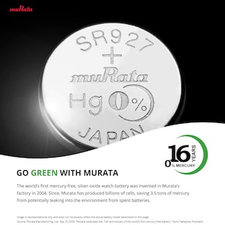 Foto 4 | Batería Murata 371 Sr920sw, 1,55 V, Óxido De Plata (10 X 35 Mah) - Venta Internacional.