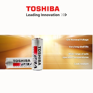 Foto 2 | Batería Alcalina Toshiba 23a Gp23ae Mn21 23ga 12 V (50 Unidades) - Venta Internacional.