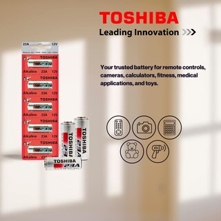 Foto 3 | Batería Alcalina Toshiba 23a Gp23ae Mn21 23ga 12 V (50 Unidades) - Venta Internacional.
