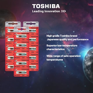 Foto 4 | Batería Alcalina Toshiba 23a Gp23ae Mn21 23ga 12 V (50 Unidades) - Venta Internacional.
