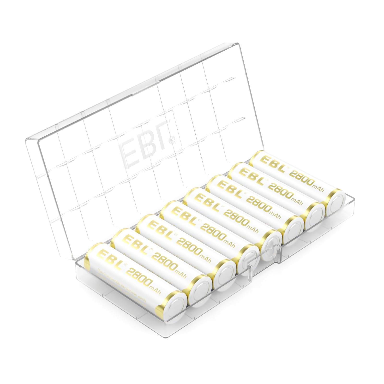 Foto 1 | Baterías Recargables Ebl Aa 2800 Mah Ni-mh 8 Unidades - Venta Internacional.