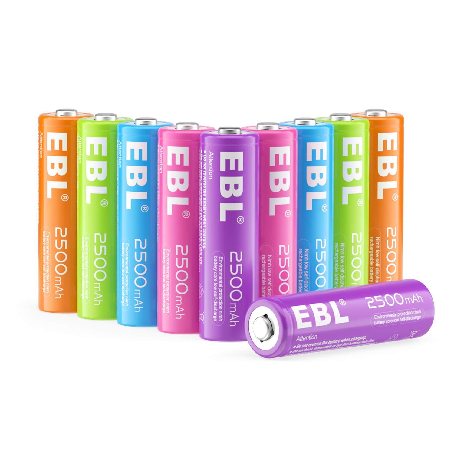 Foto 2 pulgar | Paquete De 10 Baterías Recargables Ebl Aa 2500 Mah Ni-mh - Venta Internacional.