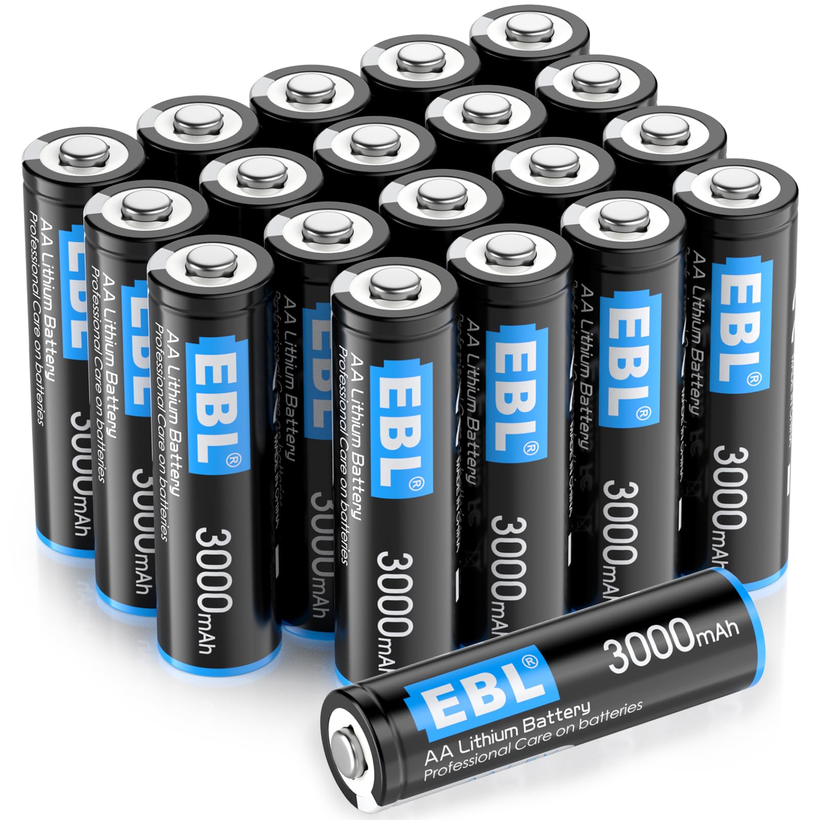 Foto 1 | Pilas Aa De Litio Ebl 3000 Mah 1 5 V  Paquete De 20 Unidades  No Recargables - Venta Internacional.