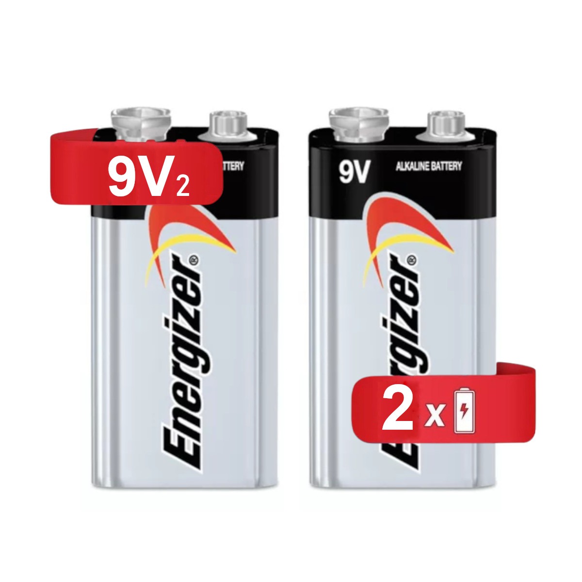 Foto 1 | Pilas Energizer Max Alcalina 9 Volts 2 Piezas