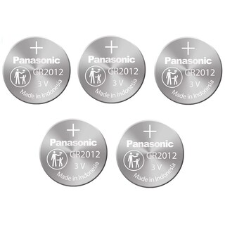 Foto 3 | Batería Panasonic Cr2012, Moneda De Litio De 3 V, Paquete De 5 - Venta Internacional.