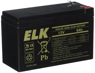 Foto 1 | Batería Elk 1280 Plomo Ácido 12v-8.0ah - Venta Internacional.