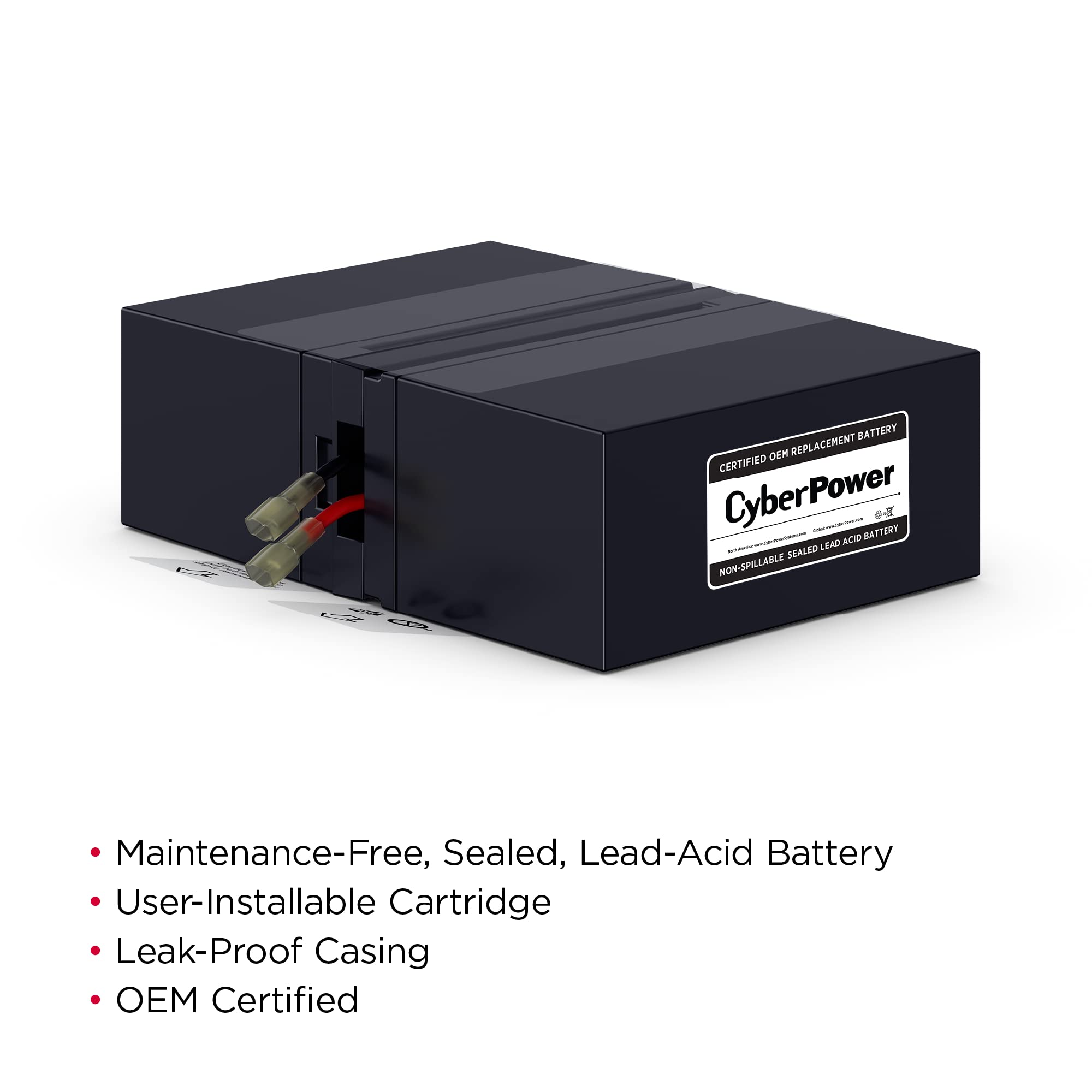 Foto 3 | Cartucho De Batería De Repuesto Para Ups Cyberpower Rb1280x2b - Venta Internacional.