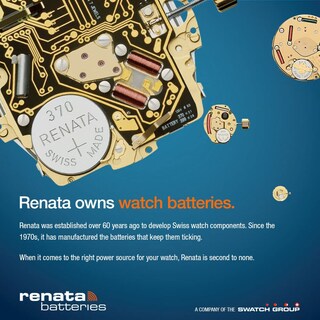 Foto 3 | Batería Renata 371 Sr920sw, 1,55 V, Óxido De Plata (50 Unidades) - Venta Internacional.