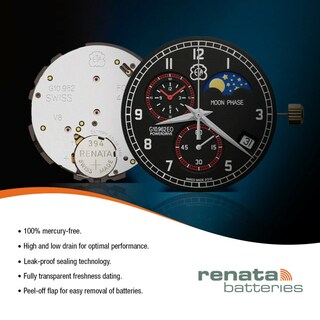 Foto 7 | Batería Renata 371 Sr920sw, 1,55 V, Óxido De Plata (50 Unidades) - Venta Internacional.