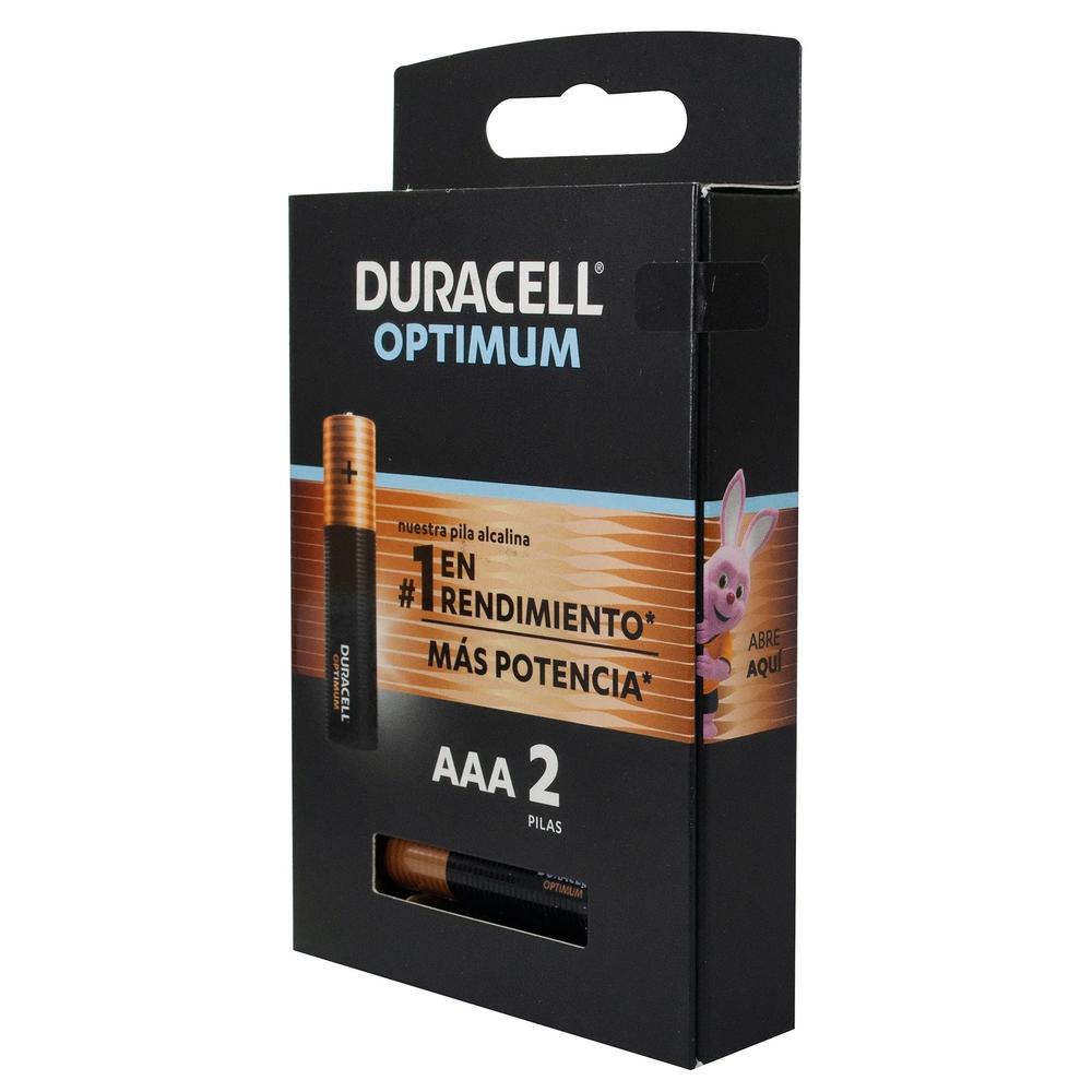 Foto 3 pulgar | Duracell Alcalina Aaa Con 2 Unidades Optimum 1.5v