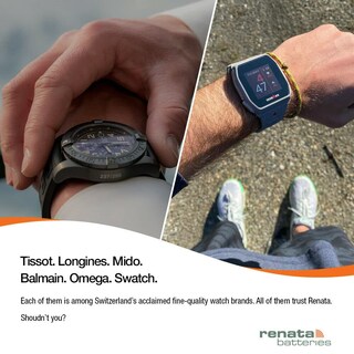 Foto 6 | Pilas De Reloj Renata 371 Sr920sw 1 55 V Óxido De Plata 100 Unidades - Venta Internacional.