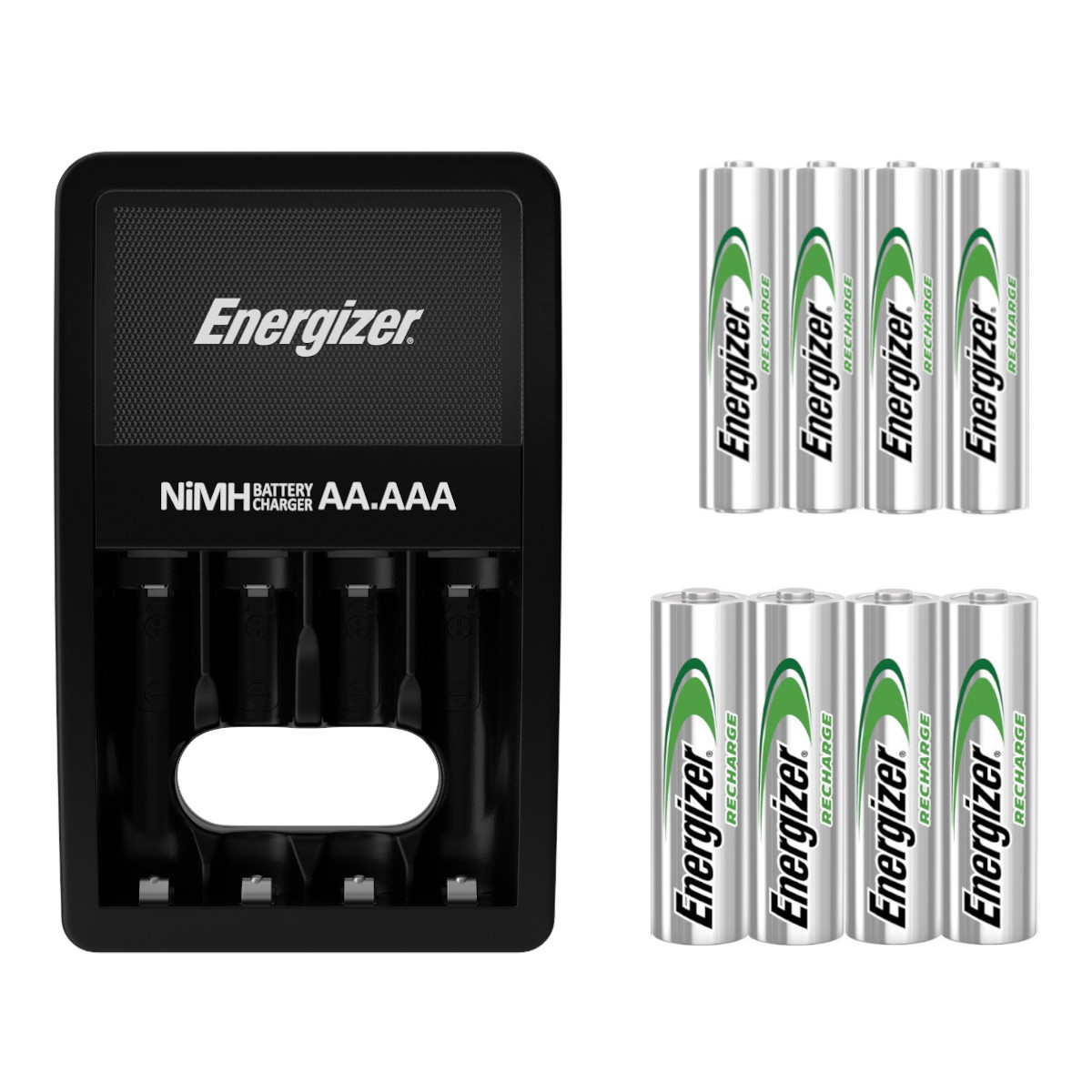 Cargador de Pilas + 4 Pilas AA + 4 Pilas AAA Energizer CHVCM4+AA2+NH12 Multicolor