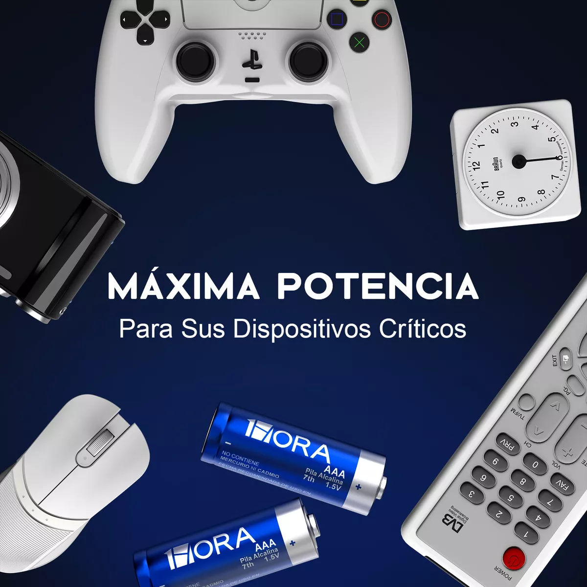 Foto 4 pulgar | Paquete Con 40 Pilas Aaa Alcalinas Desechables  Eo Safe Imports Esi-13009 Azul
