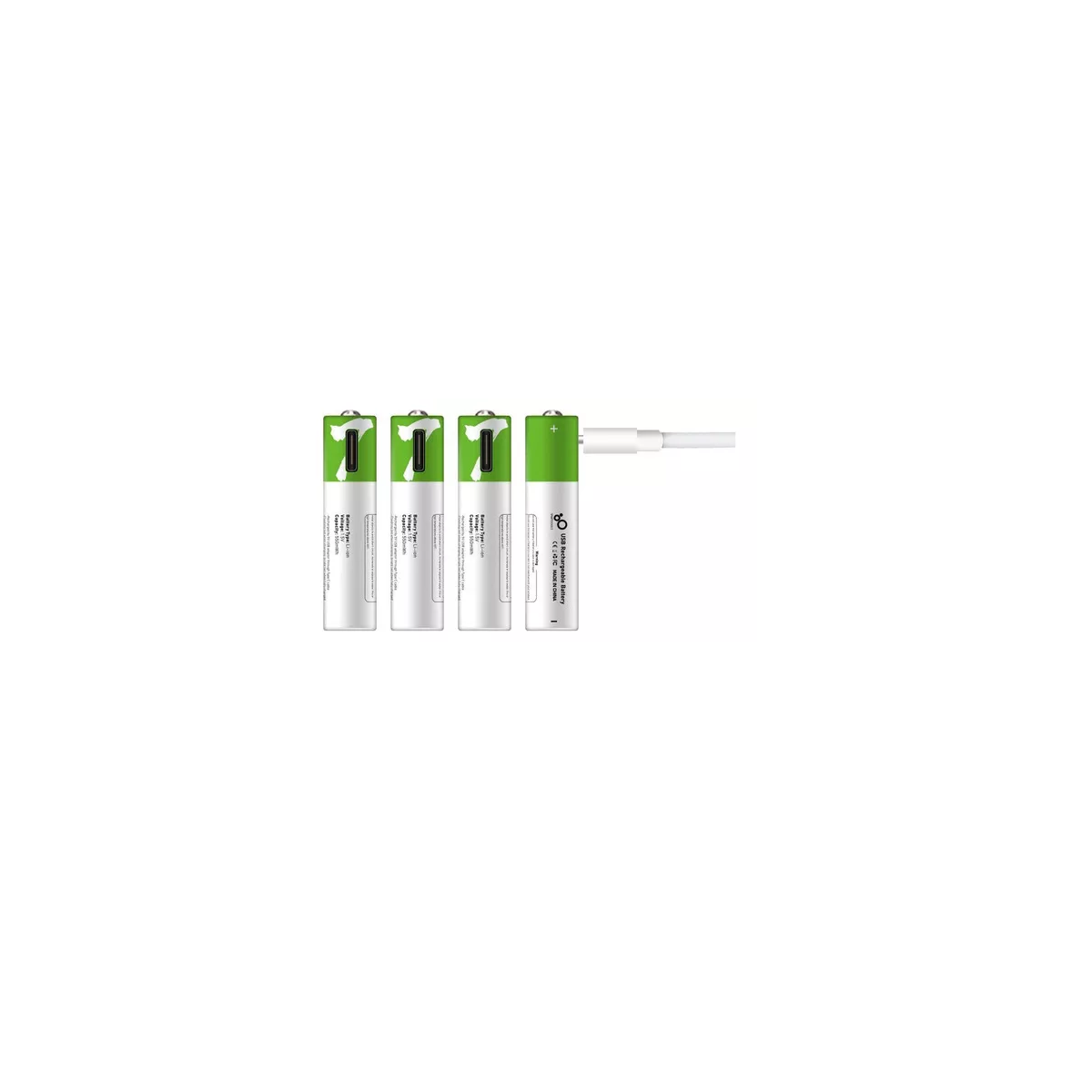 Foto 3 pulgar | Paquete 4 Pilas Aaa Recargables Usb C Eo Safe Imports Esi-16218 Multicolor