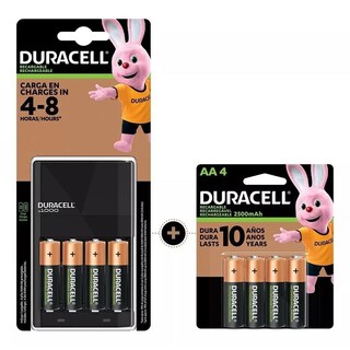 Foto 1 | Cargador Duracell Con 8 Pilas Recargables Aa 1.2v