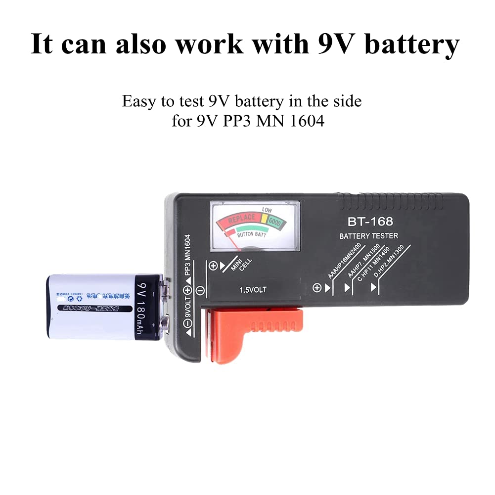 Foto 5 | Comprobador De Baterías Ashata Universal Para 1,5 V Aa, Aaa Y 9 V - Venta Internacional.