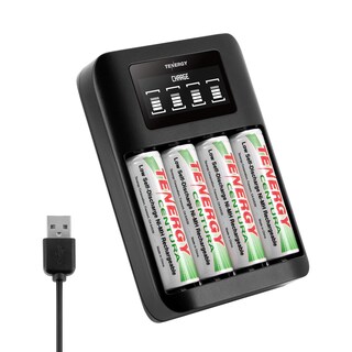 Foto 1 | Pilas Recargables Tenergy Centura Aa 2000 Mah, Paquete De 4 Con Cargador - Venta Internacional.