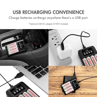 Foto 4 | Pilas Recargables Tenergy Centura Aa 2000 Mah, Paquete De 4 Con Cargador - Venta Internacional.