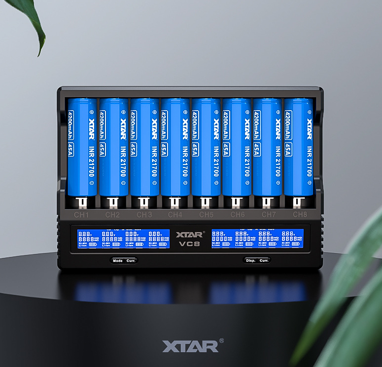Foto 2 pulgar | Cargador Inteligente Xtar Vc8 De 8 Ranuras Para Baterías Ni-mh Con Carga De 3 A - Venta Internacional.