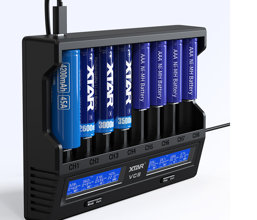 Foto 2 | Cargador Inteligente Xtar Vc8 De 8 Ranuras Para Baterías Ni-mh Con Carga De 3 A - Venta Internacional.