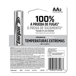 Foto 8 | Pila Energizer Litio Aa Blister con 2 Unidades