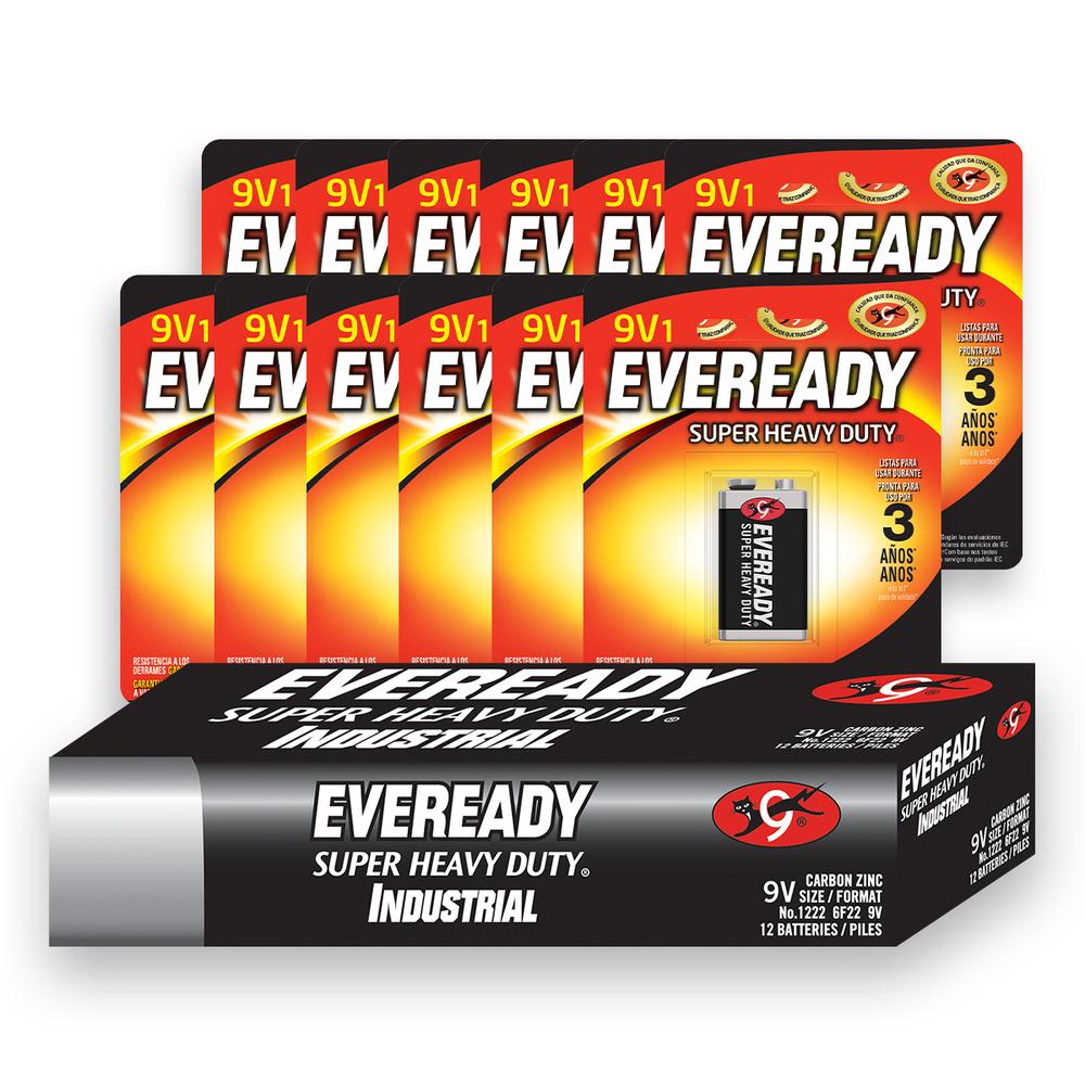 Pila Eveready Carbón Zinc 9v Blister 12 Unidades 1.5v