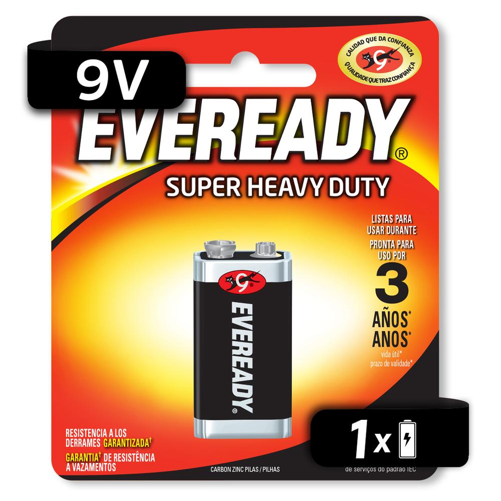 Foto 4 pulgar | Pila Eveready Carbón Zinc 9v Blister 12 Unidades 1.5v