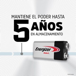 Foto 6 | Pila Energizer Max 9V Alcalina Blister 12 Unidades