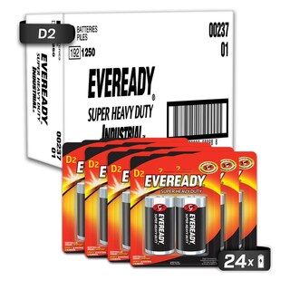 Foto 2 | Pila Eveready Carbón Zinc D Blister 24 Unidades