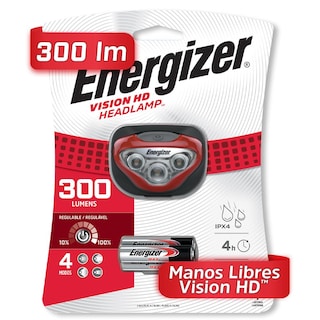 Foto 2 | Linterna Energizer Manos Libre HDB322 + 4 Pilas AAA Rec