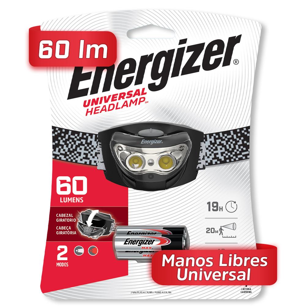 Foto 3 pulgar | Linterna Manos Libres Energizer HD33A4 + 4 Pilas AAA Recargable