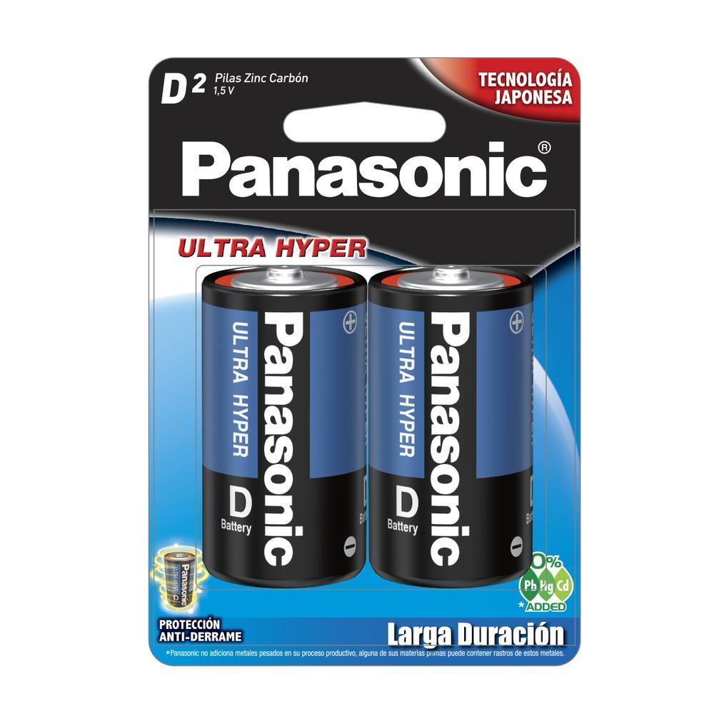 Foto 2 pulgar | Pila Panasonic Carbón Zinc D con 2 1.5v color Azul