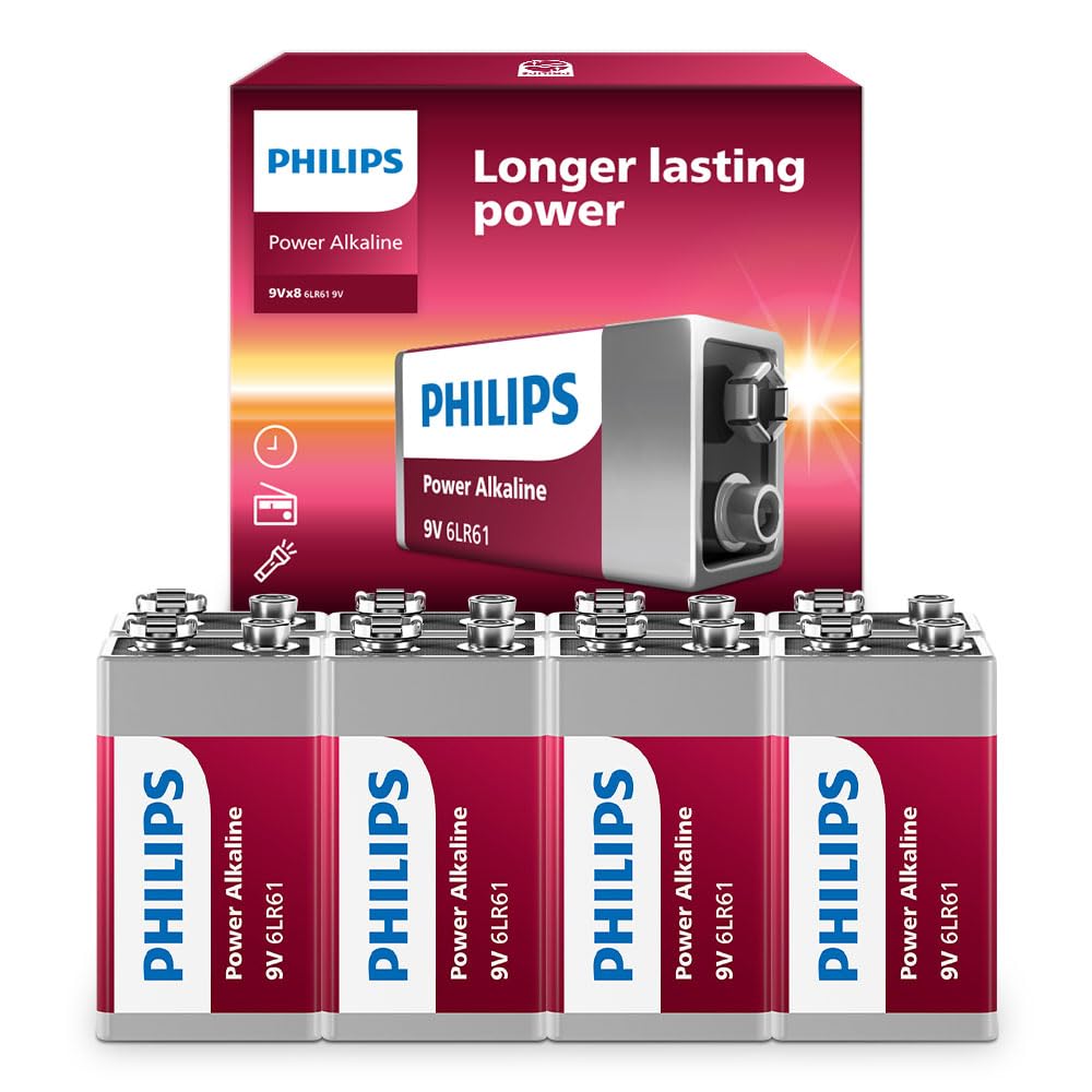Batería Alcalina Philips De 9 V Para Detector De Humo (paquete De 8) - Venta Internacional.