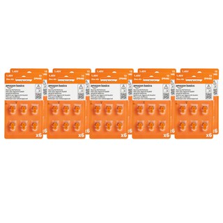 Foto 1 | Pilas Para Audífonos Amazon Basics, Tamaño 13, Paquete De 60 - Venta Internacional.