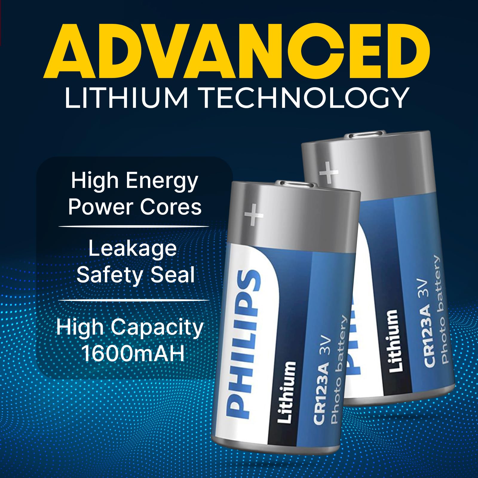Foto 4 pulgar | Batería De Litio Philips Cr123a 3v 1600mah, Paquete De 40 - Venta Internacional.