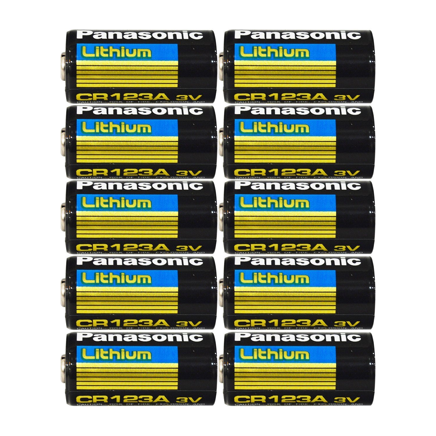 Foto 2 pulgar | Batería Panasonic Cr123a De Litio, 3 V, 1,55 Ah (paquete De 10) - Venta Internacional.