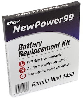 Foto 3 | Kit De Reemplazo De Batería Garmin Nuvi 1450 Con Herramientas 1250 Mah - Venta Internacional.