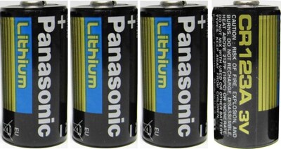 Foto 2 | Batería Panasonic Cr123a Litio 3v Photo (paquete De 4) - Venta Internacional.