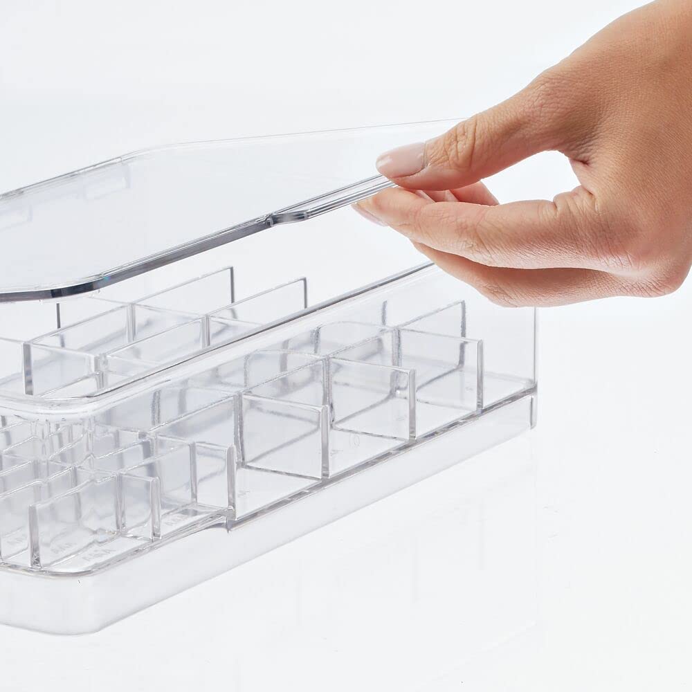 Foto 6 pulgar | Organizador De Almacenamiento De Baterías Mdesign Dividido Con Tapa Con Bisagras - Venta Internacional.