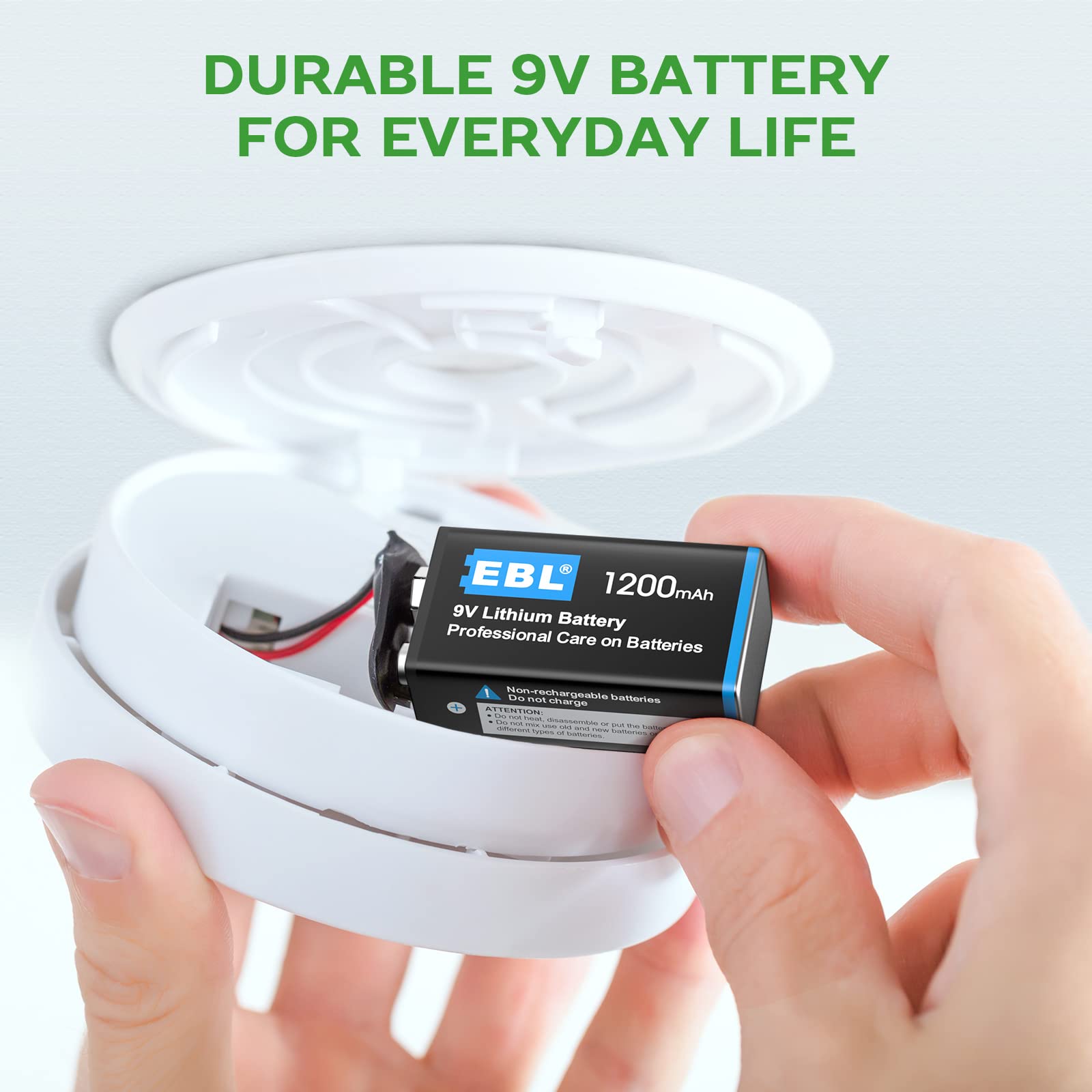 Foto 7 pulgar | Baterías De Litio De 9 V Ebl 1200 Mah (paquete De 4) No Recargables - Venta Internacional.