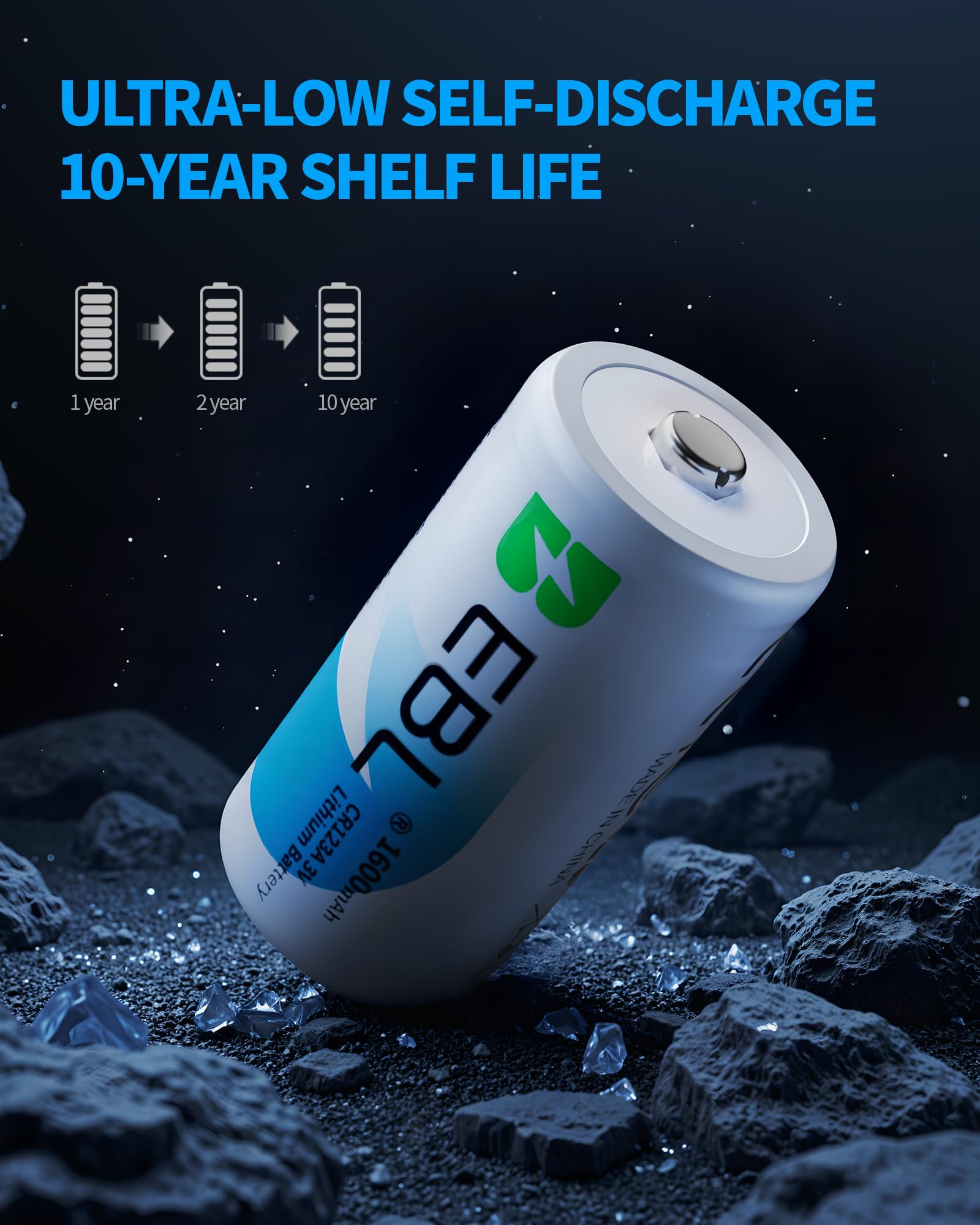 Foto 4 pulgar | Batería De Litio Ebl Cr123a 3v 1600mah - Paquete De 12 - Venta Internacional.