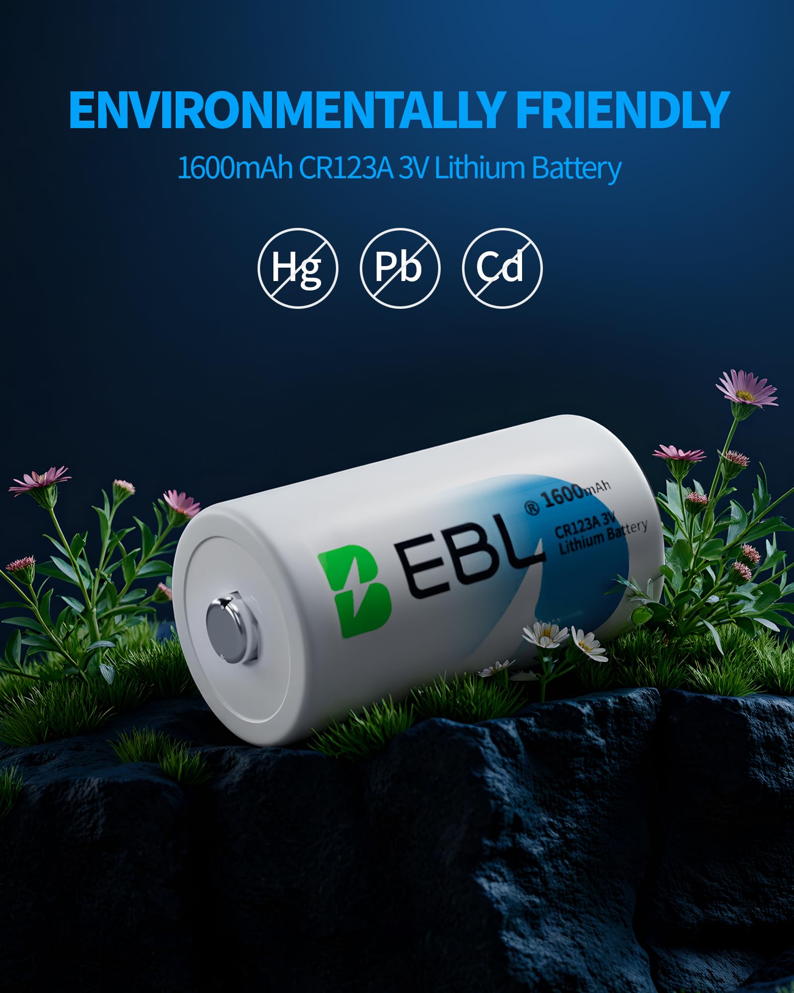 Foto 6 pulgar | Batería De Litio Ebl Cr123a 3v 1600mah - Paquete De 12 - Venta Internacional.