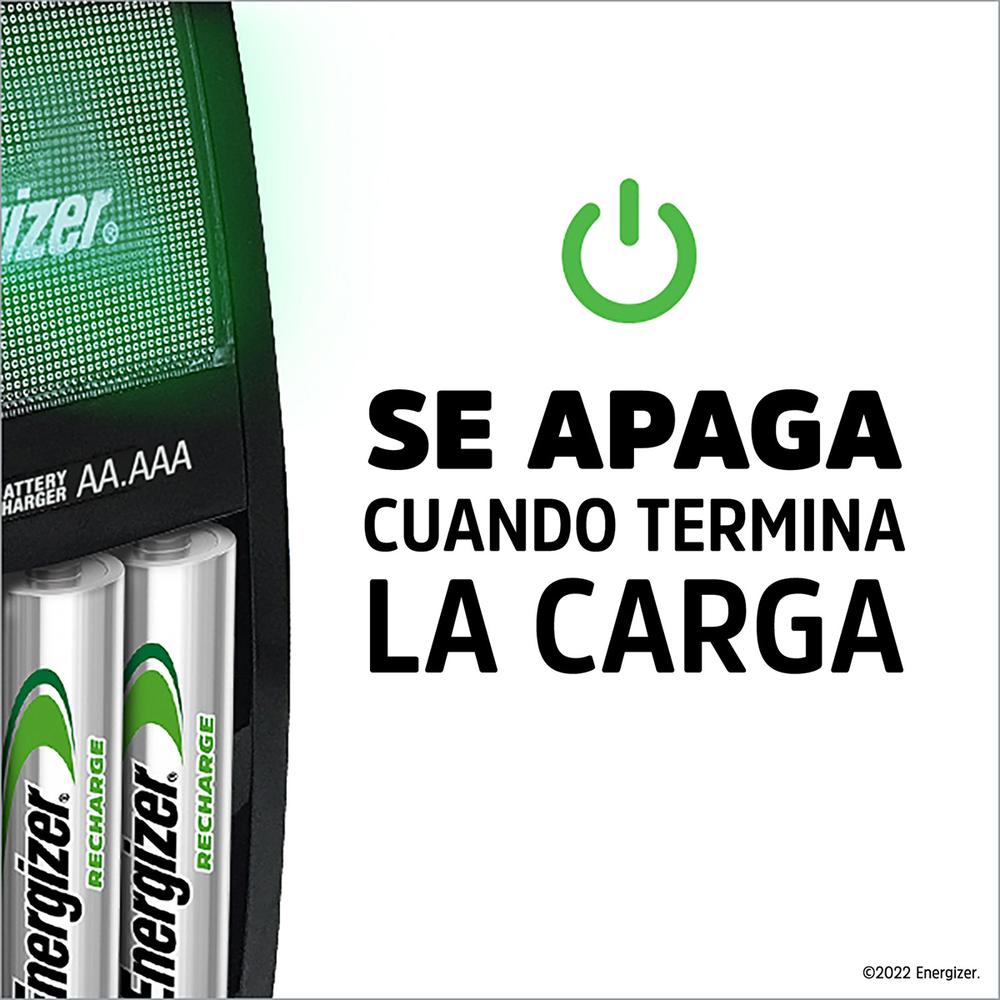 Foto 4 | Cargador De Pilas Energizer Maxi + 4 Pilas Recargables AA