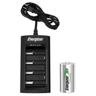 Foto 3 | Cargador Universal Pilas Energizer + 2 Pilas Recargables C
