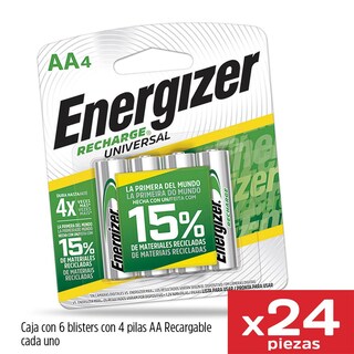 Foto 4 | Baterías Recargables Energizer Aa 2000 Mah Blister 24 Unidades