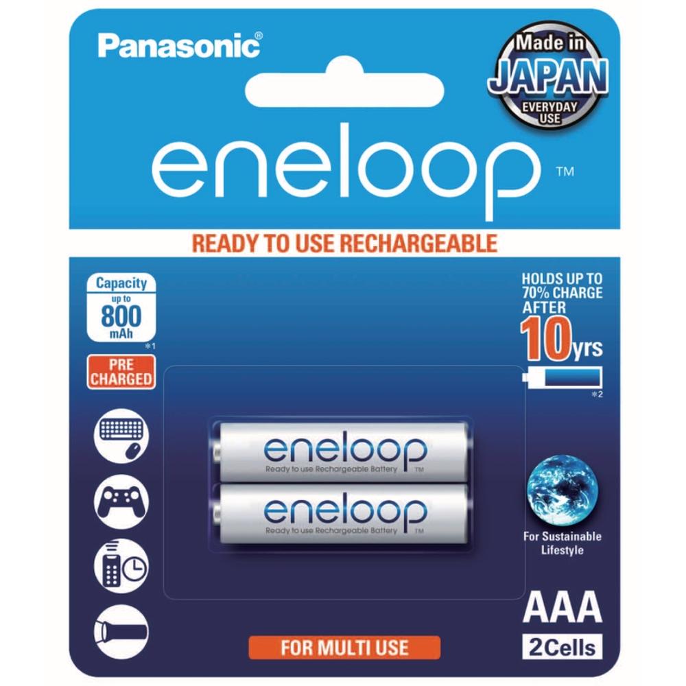 Foto 2 pulgar | Pila Panasonic Recargable Eneloop Aaa con 2 Unidades 800 Mah